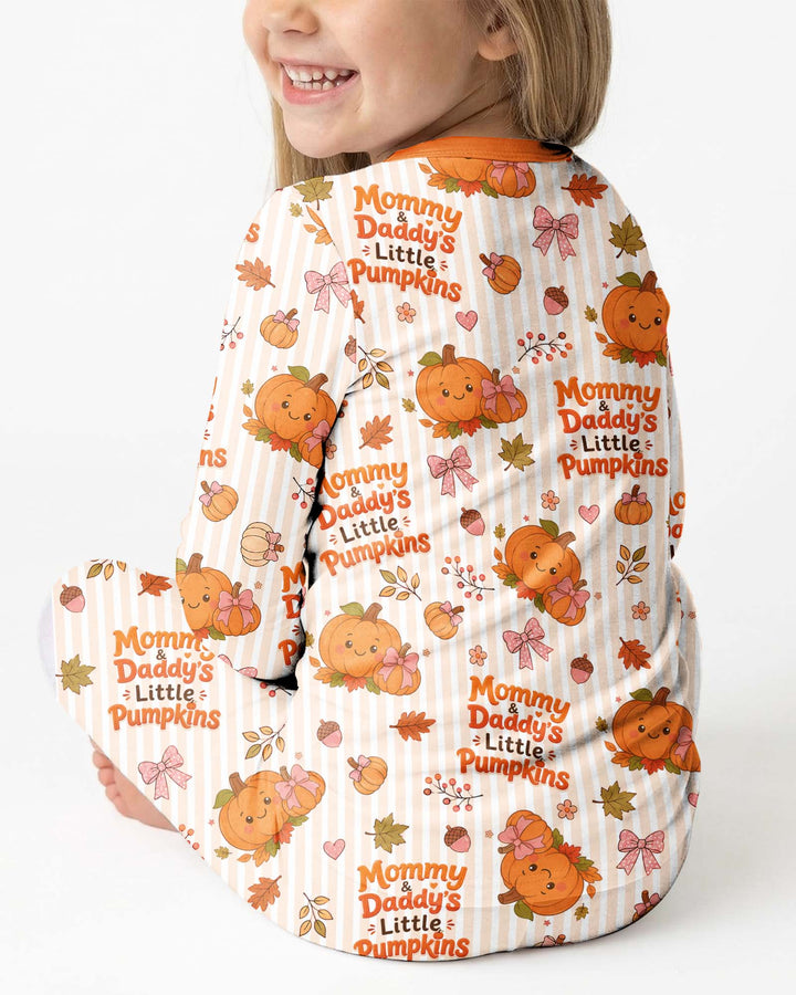 Mommy & Daddy's Little Pumpkins Bamboo Two Piece Long Sleeve Pajama Set