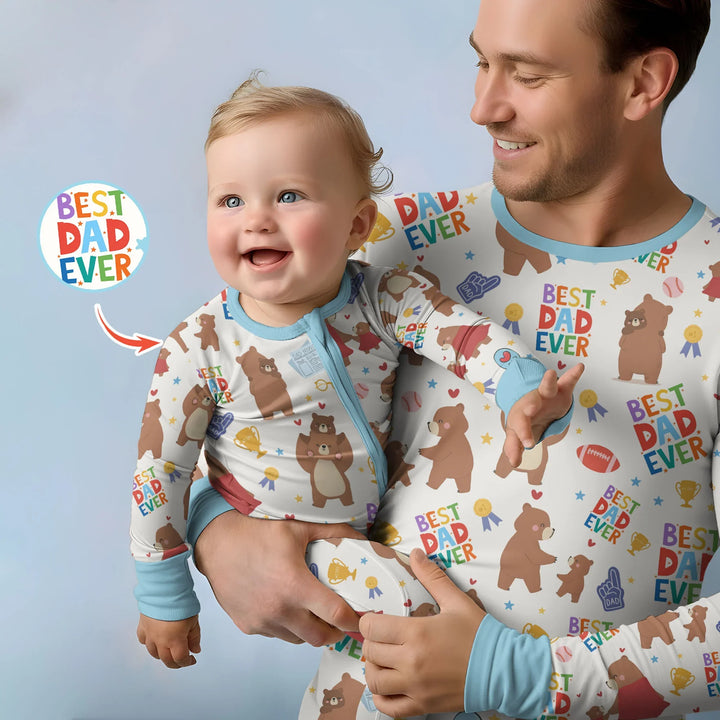 Best Daddy Bear Ever Family Matching Bamboo Men's Pajama Set