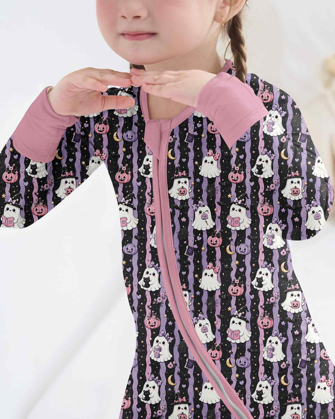 Cute Ghost Halloween Bamboo Convertible Zippy