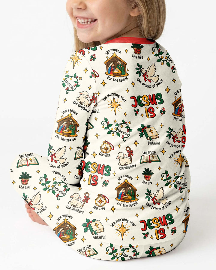 Names of Jesus Bamboo Two Piece Long Sleeve Pajama Set