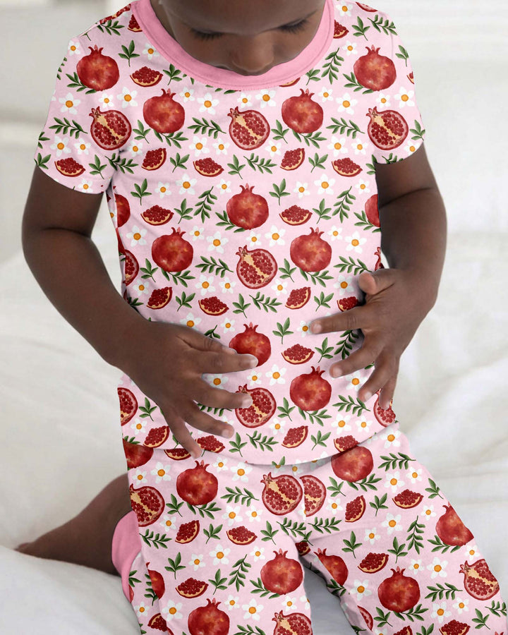 Zweiteiliges, kurzärmliges Pyjama-Set mit Marienkäfern