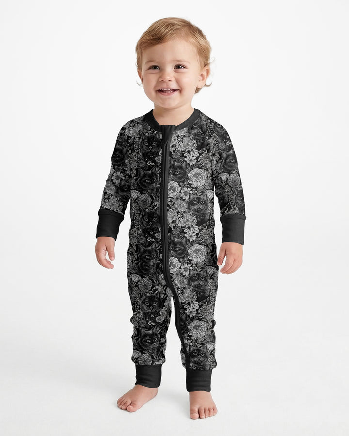 Midnight Cat Garden Bamboo Convertible Zippy