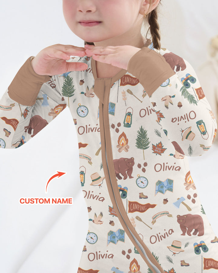 Custom Name Adventure Outdoors Bamboo Convertible Zippy