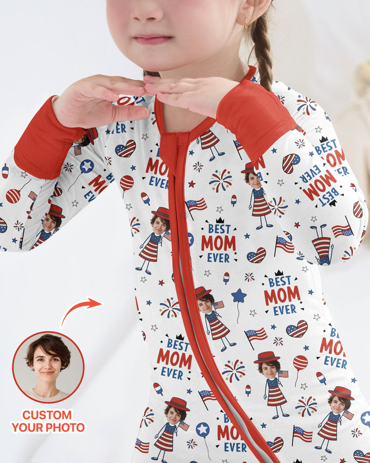 Gerippte Babykleidung mit individuellem Foto - Weich &amp; Skizzenhaft