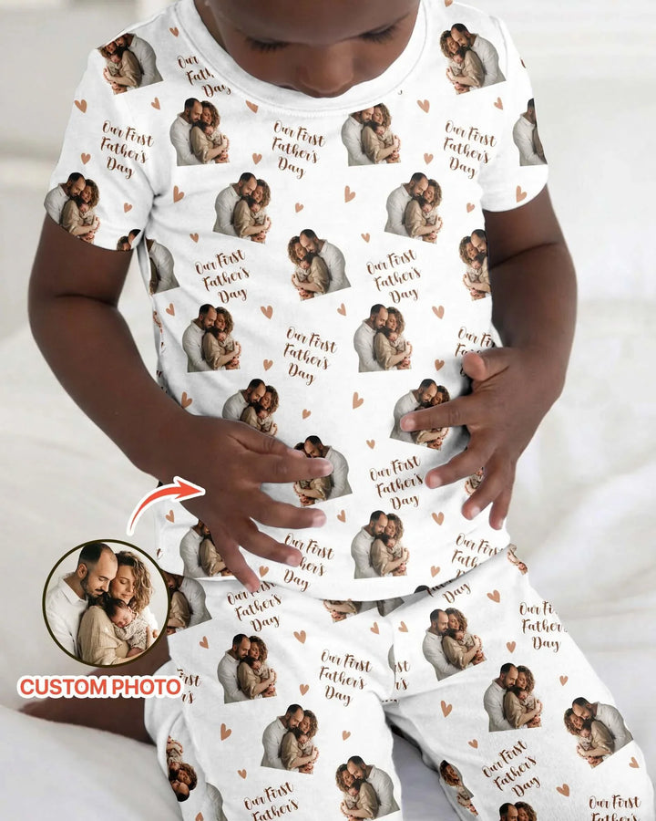 Zweiteiliges, kurzärmliges Pyjama-Set mit Marienkäfern