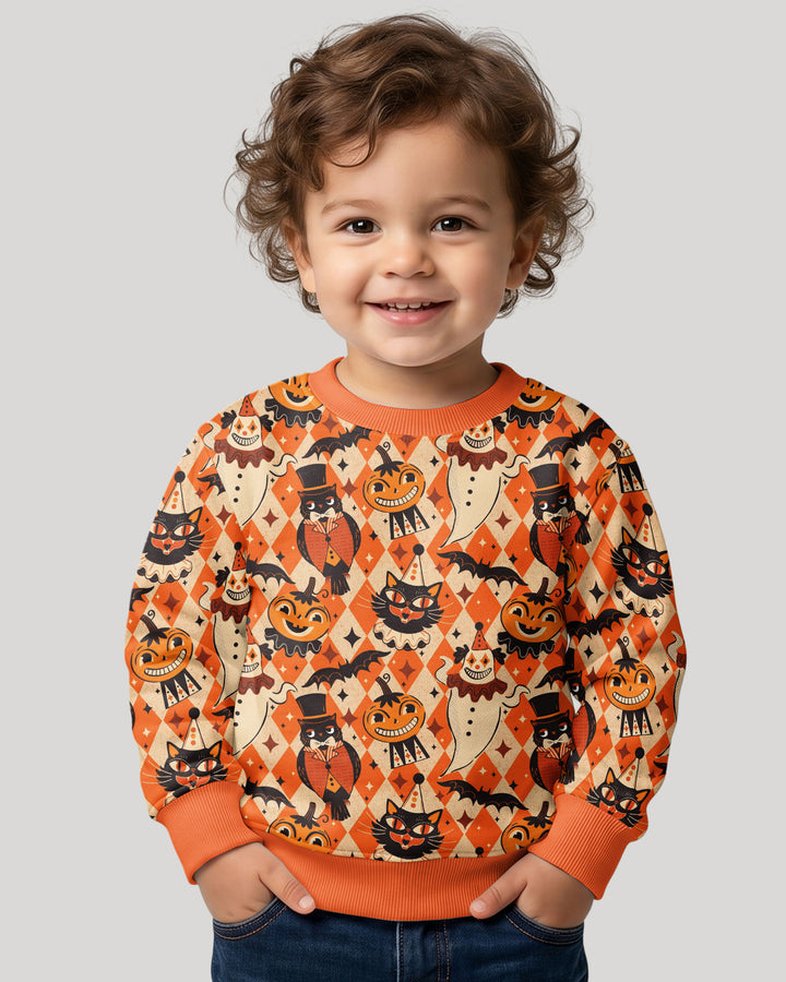 Vintage Halloween Carnival Bamboo Crewneck Sweatshirt