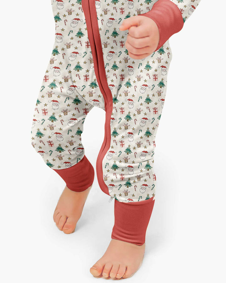 Snowy Santa Bamboo Convertible Zippy