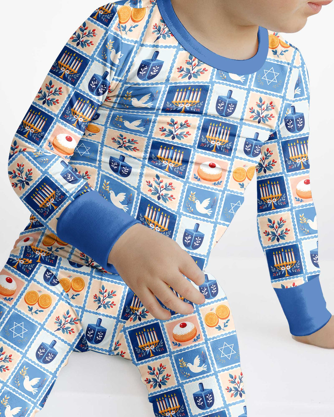 Jewish Holiday Bamboo Two Piece Long Sleeve Pajama Set