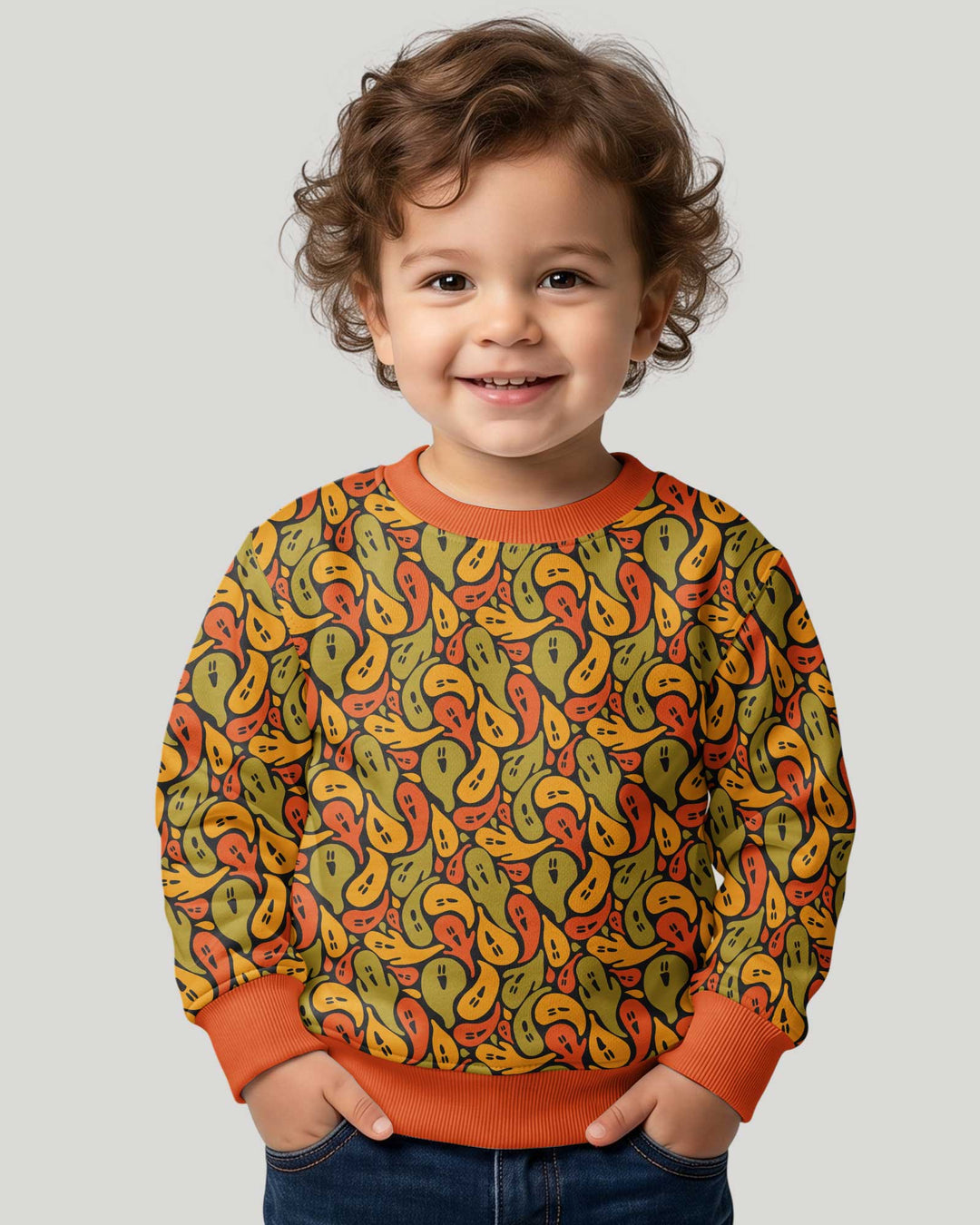 Retro Haunts & Happy Boos Bamboo Crewneck Sweatshirt