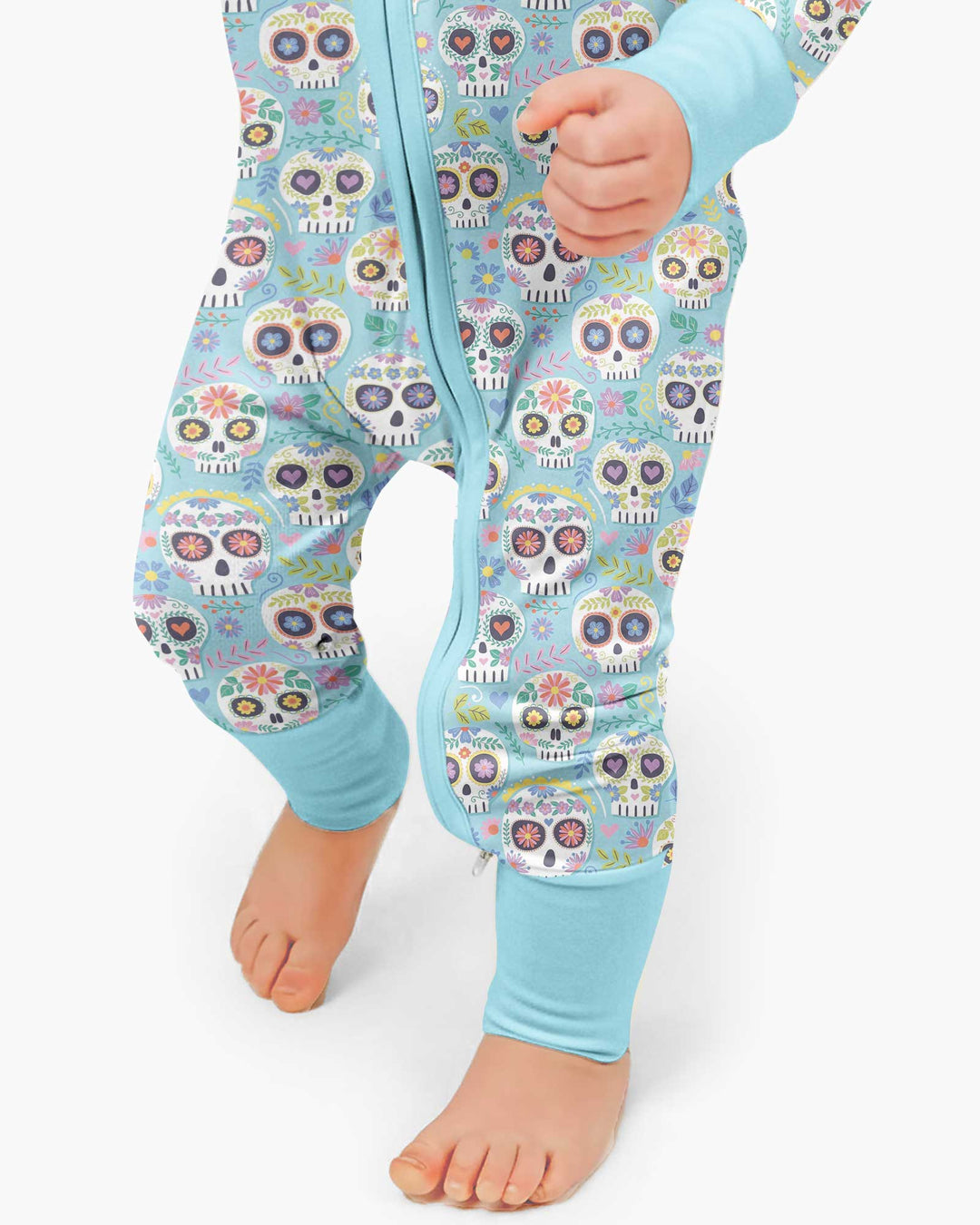 Floral Skull Bamboo Convertible Zippy