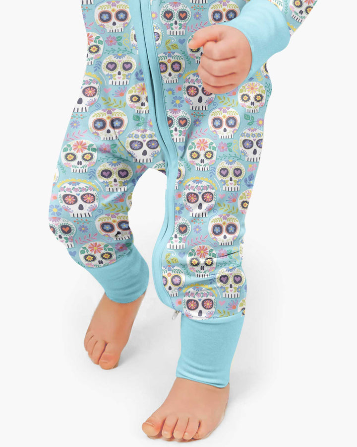 Floral Skull Bamboo Convertible Zippy