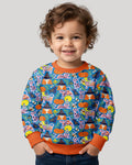 Whimsical Witch Cats Bamboo Crewneck Sweatshirt