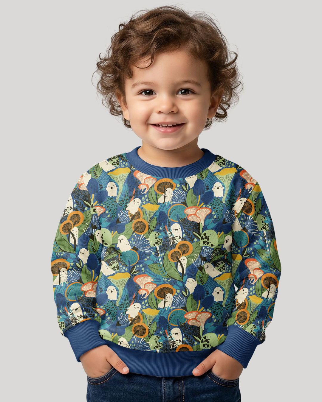 Ghost Forest Bamboo Crewneck Sweatshirt