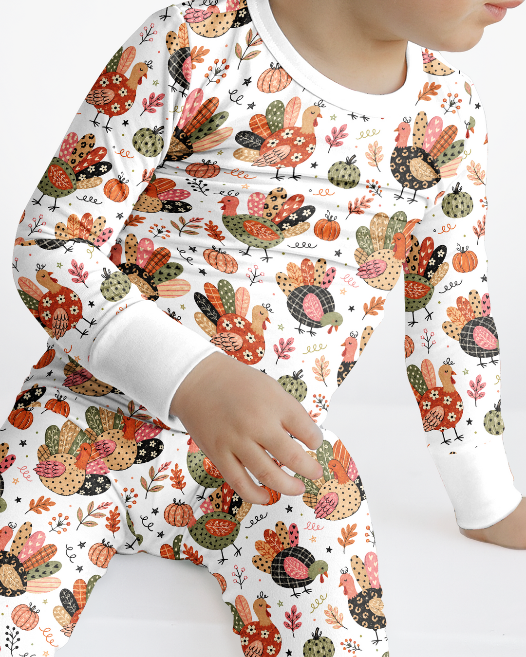 Boho Turkey Bamboo Two Piece Long Sleeve Pajama Set
