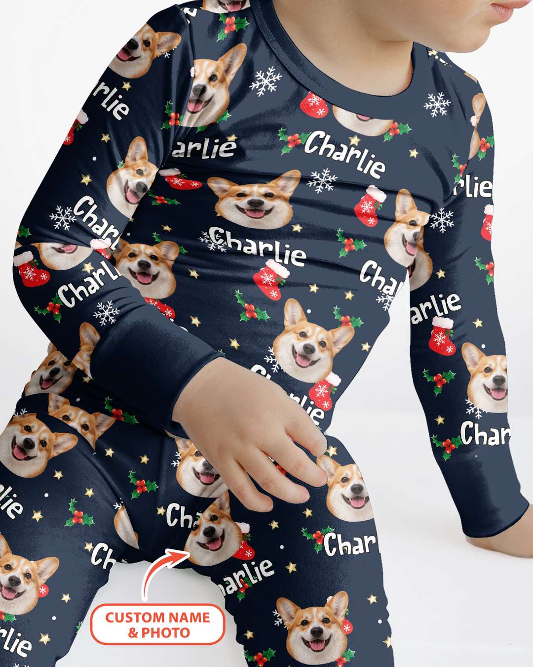 My Furry Christmas Bamboo Two Piece Long Sleeve Pajama Set