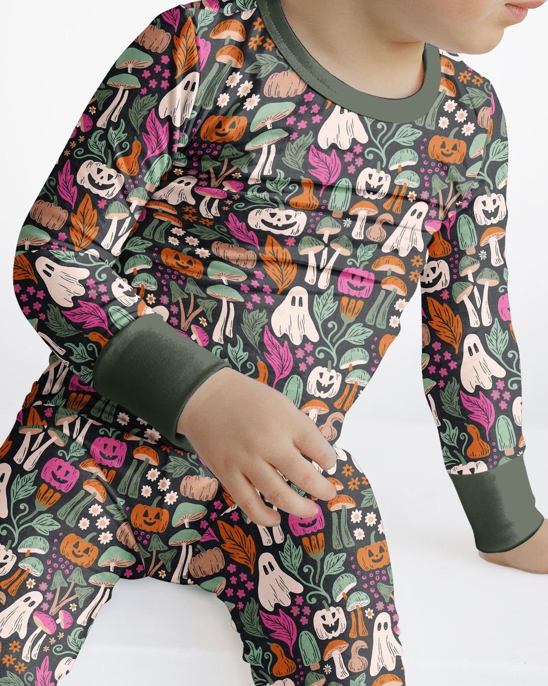 Dark Pumpkin Zona Bamboo Two Piece Long Sleeve Pajama Set