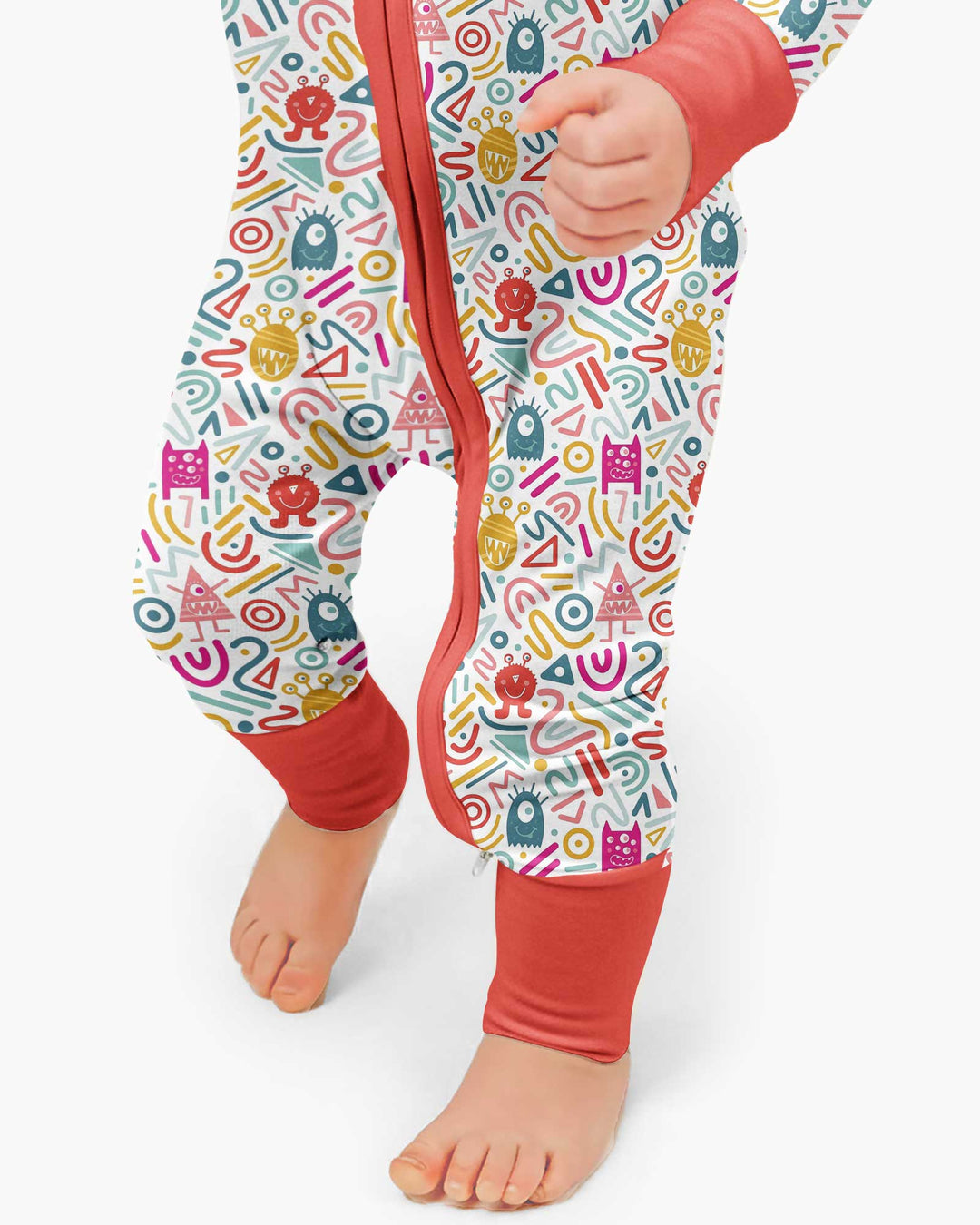 Rainbow Monster Party Bamboo Convertible Zippy