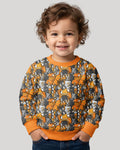 Colorful Doodle Monster Friends Bamboo Crewneck Sweatshirt