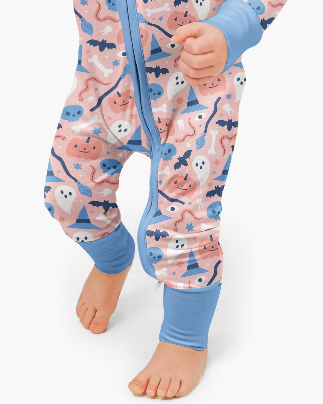 Pastel Pumpkins Skulls And Witch Craft Bamboo Convertible Zippy