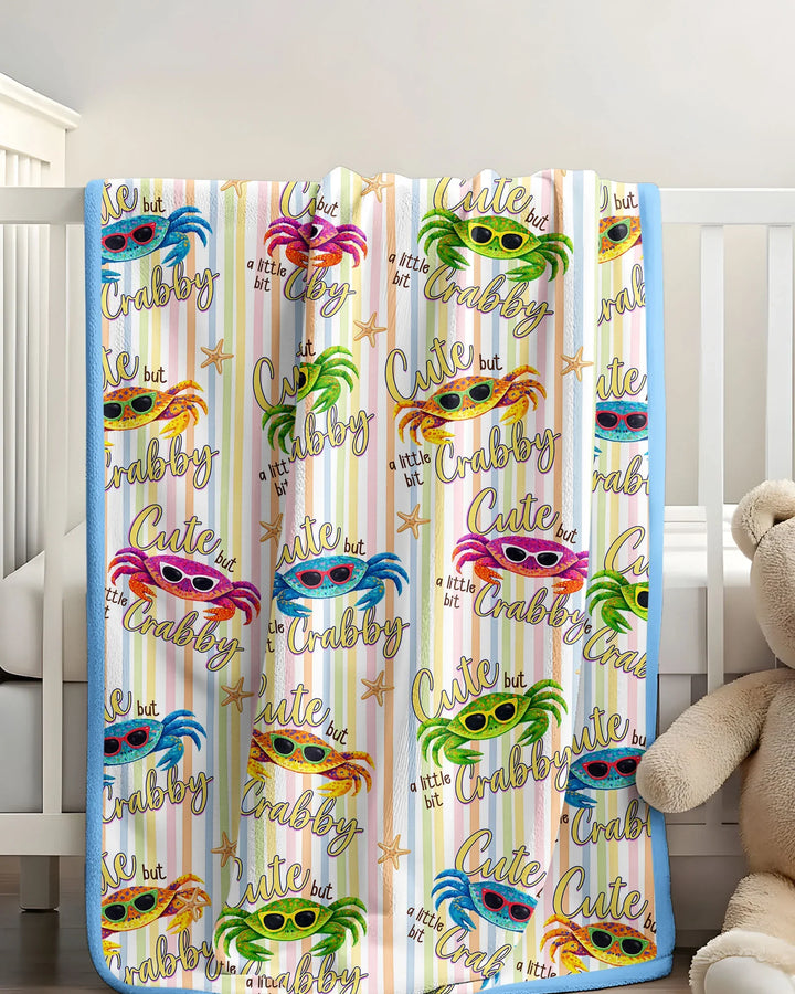 Cute But A Little Bit Crabby Bamboo Blanket
