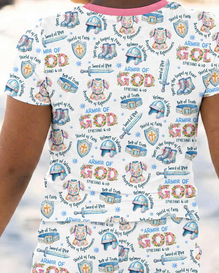 Zweiteiliges, kurzärmliges Pyjama-Set mit Marienkäfern