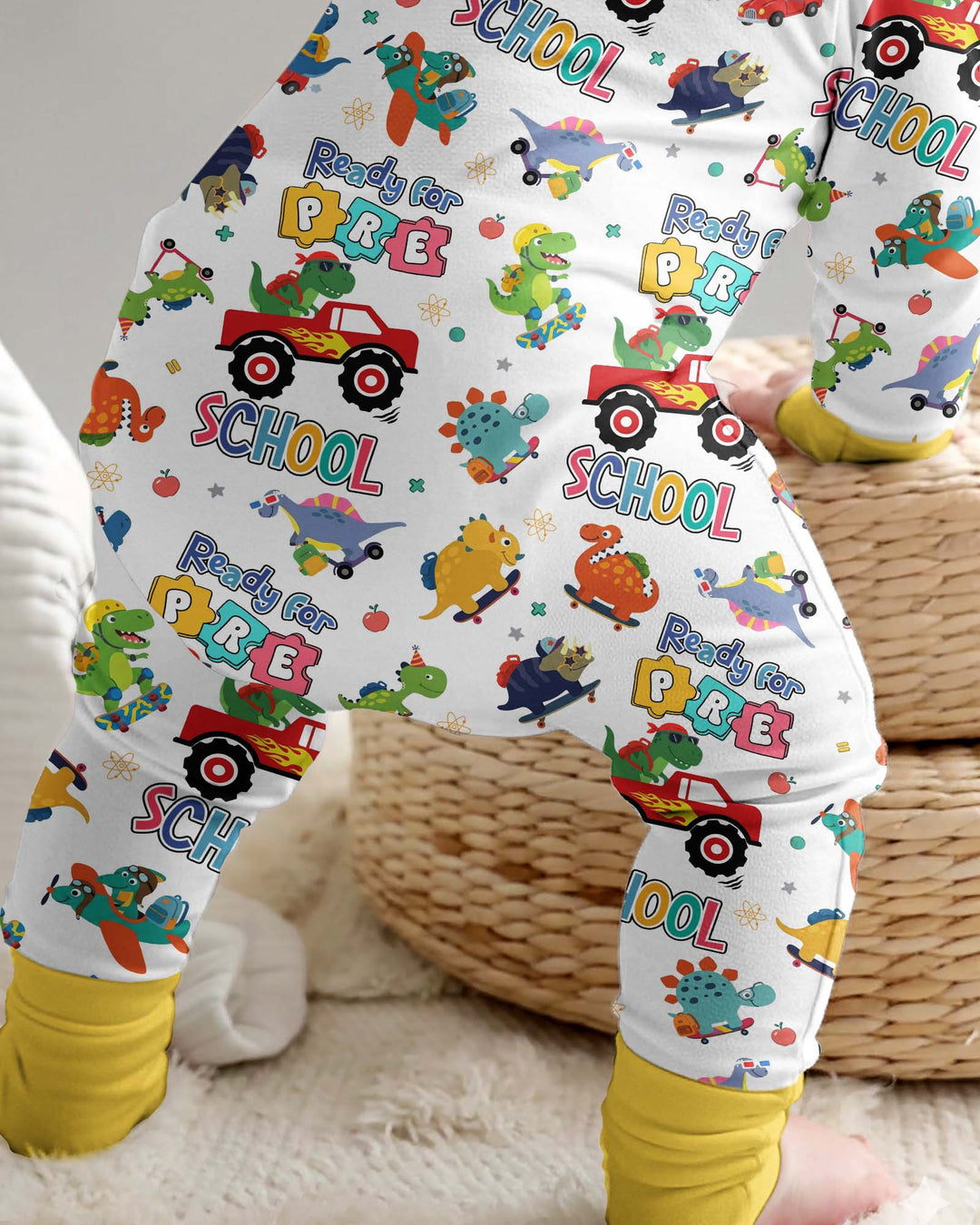 Gerippte Babykleidung mit individuellem Foto - Weich &amp; Skizzenhaft