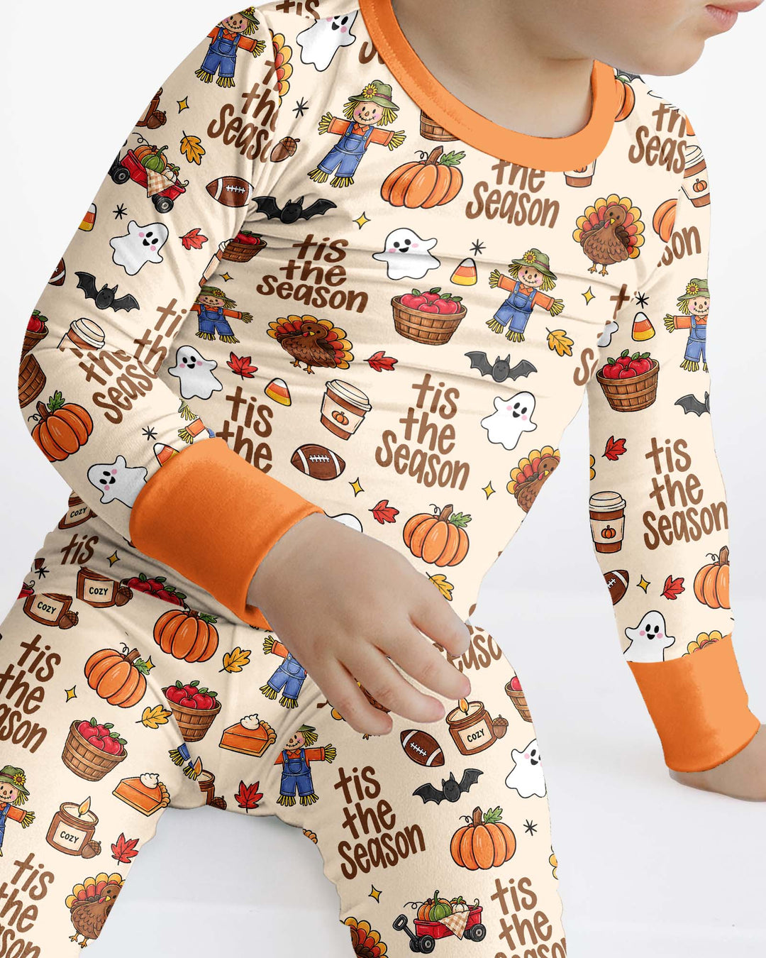 Fall Tis the Season Bamboo Two Piece Long Sleeve Pajama Set