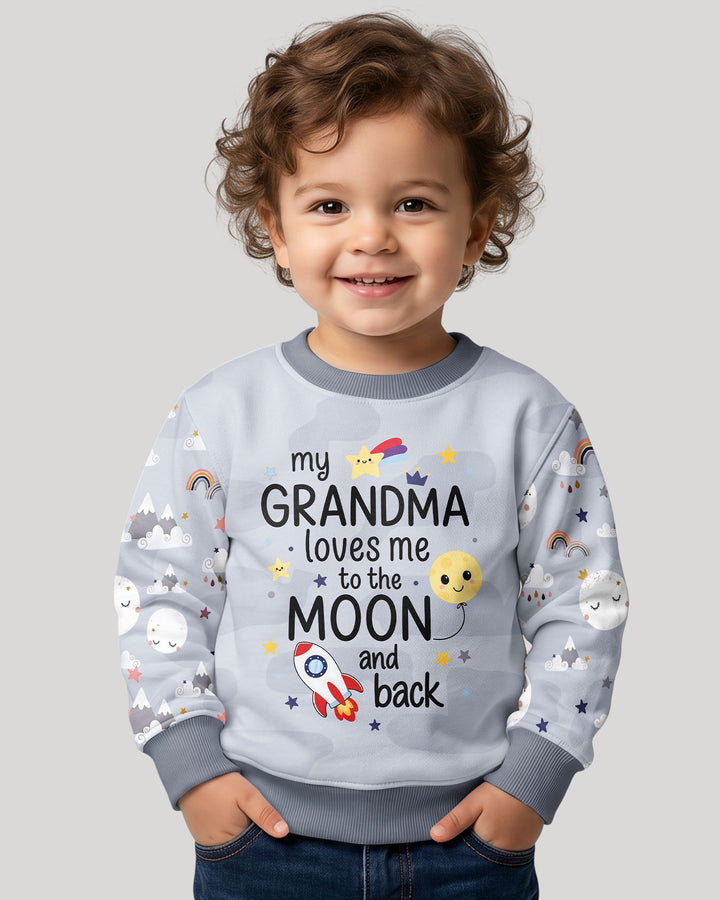 My Grandma Loves Me To The Moon And Back Bamboo Crewneck Sweatshirt