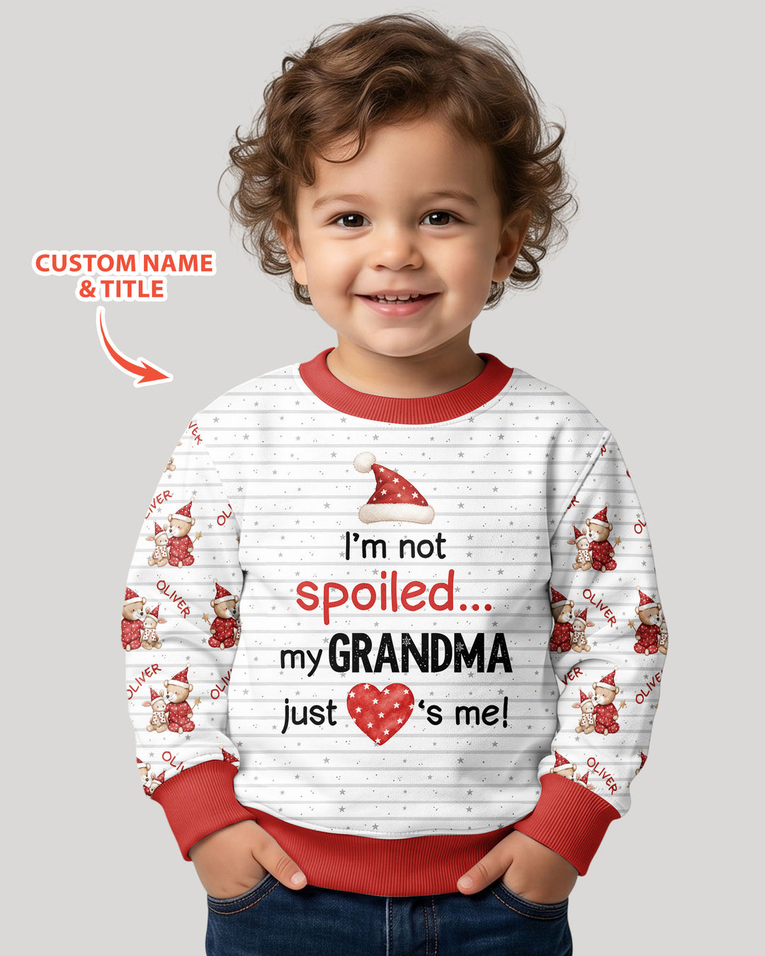 Custom Name I'm Not Spoiled Bamboo Crewneck Sweatshirt