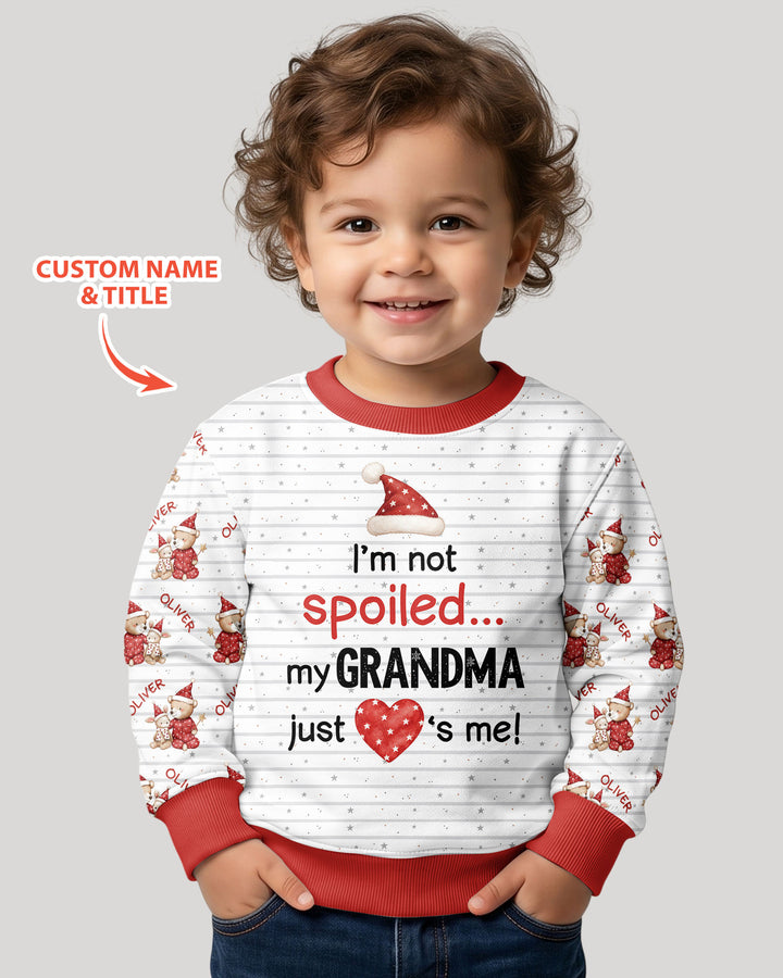 Custom Name I'm Not Spoiled Bamboo Crewneck Sweatshirt