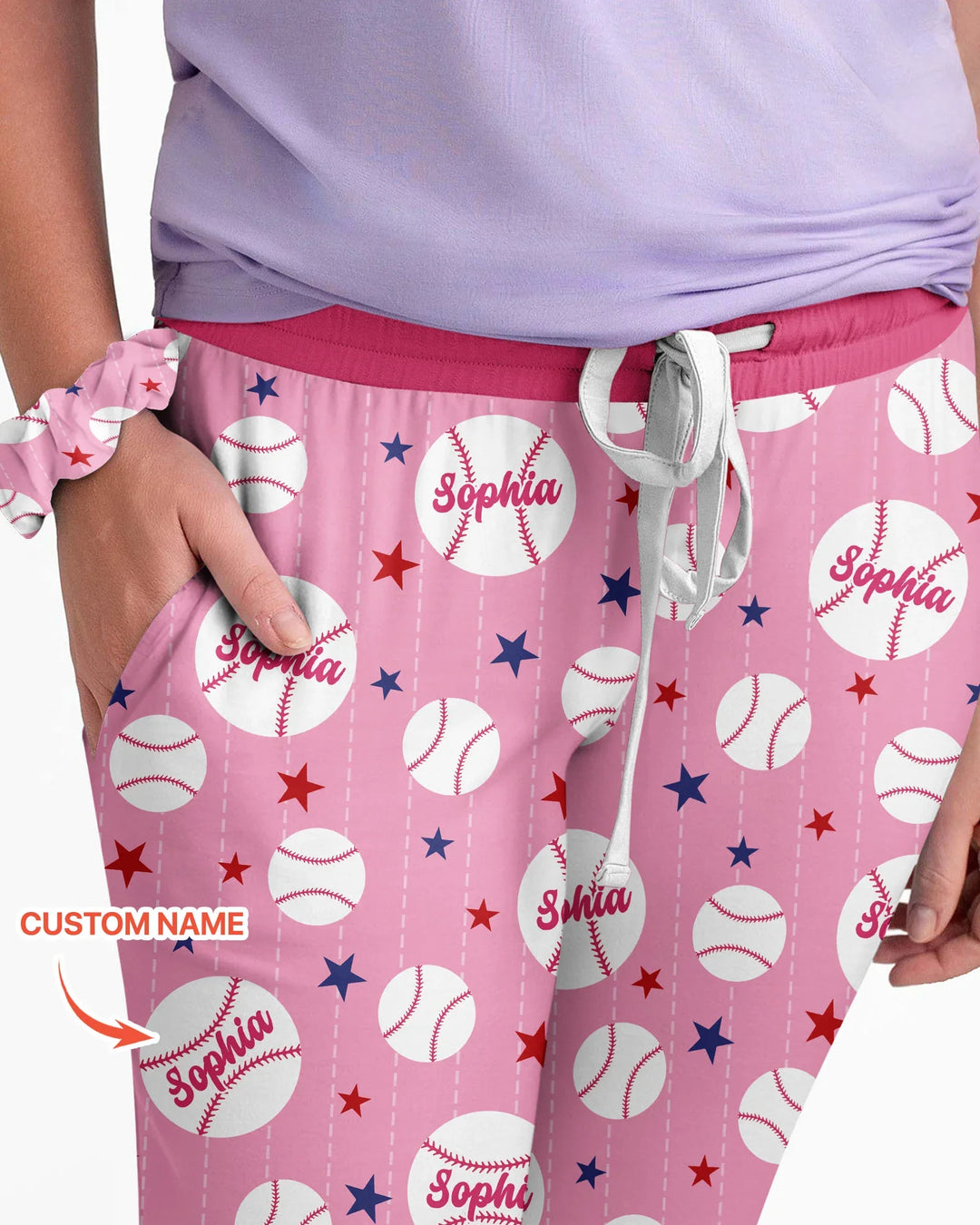 Personalisierter Name Rookie of The Year Passendes Pyjama-Set für Damen aus Bambus