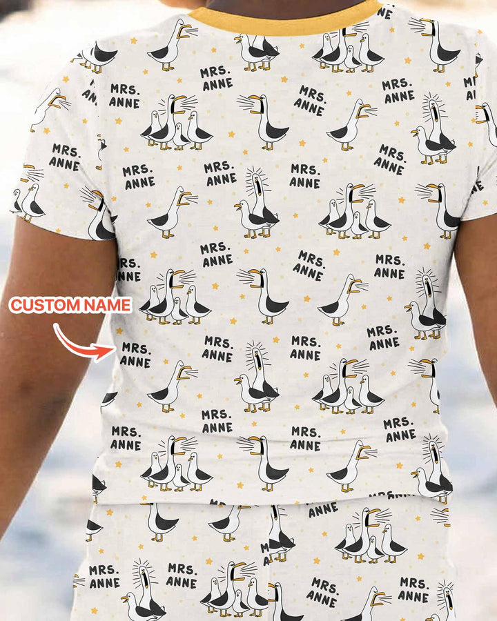 Zweiteiliges, kurzärmliges Pyjama-Set mit Marienkäfern