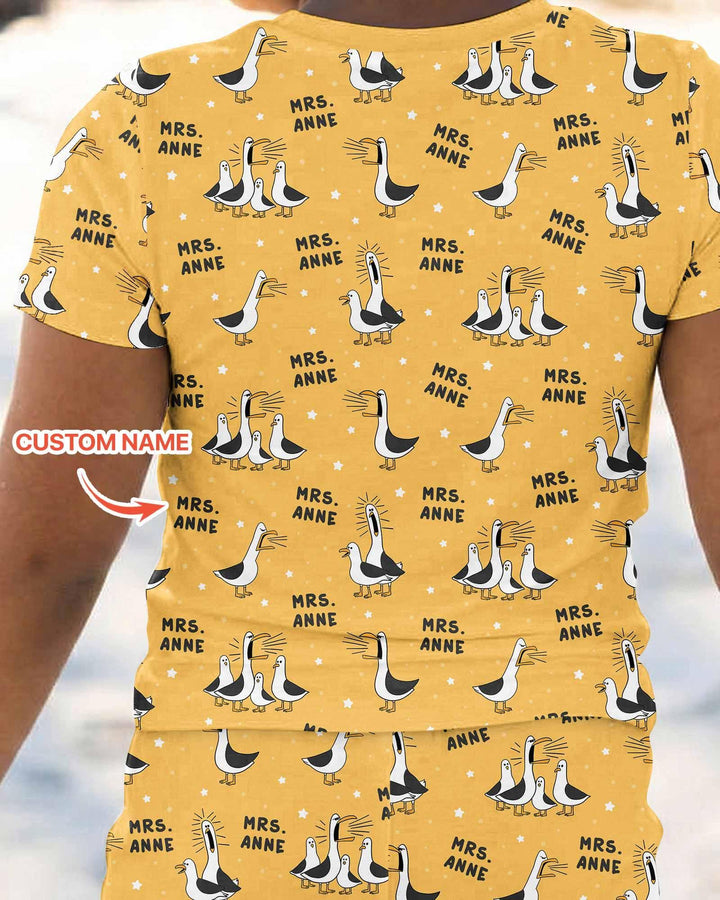 Zweiteiliges, kurzärmliges Pyjama-Set mit Marienkäfern