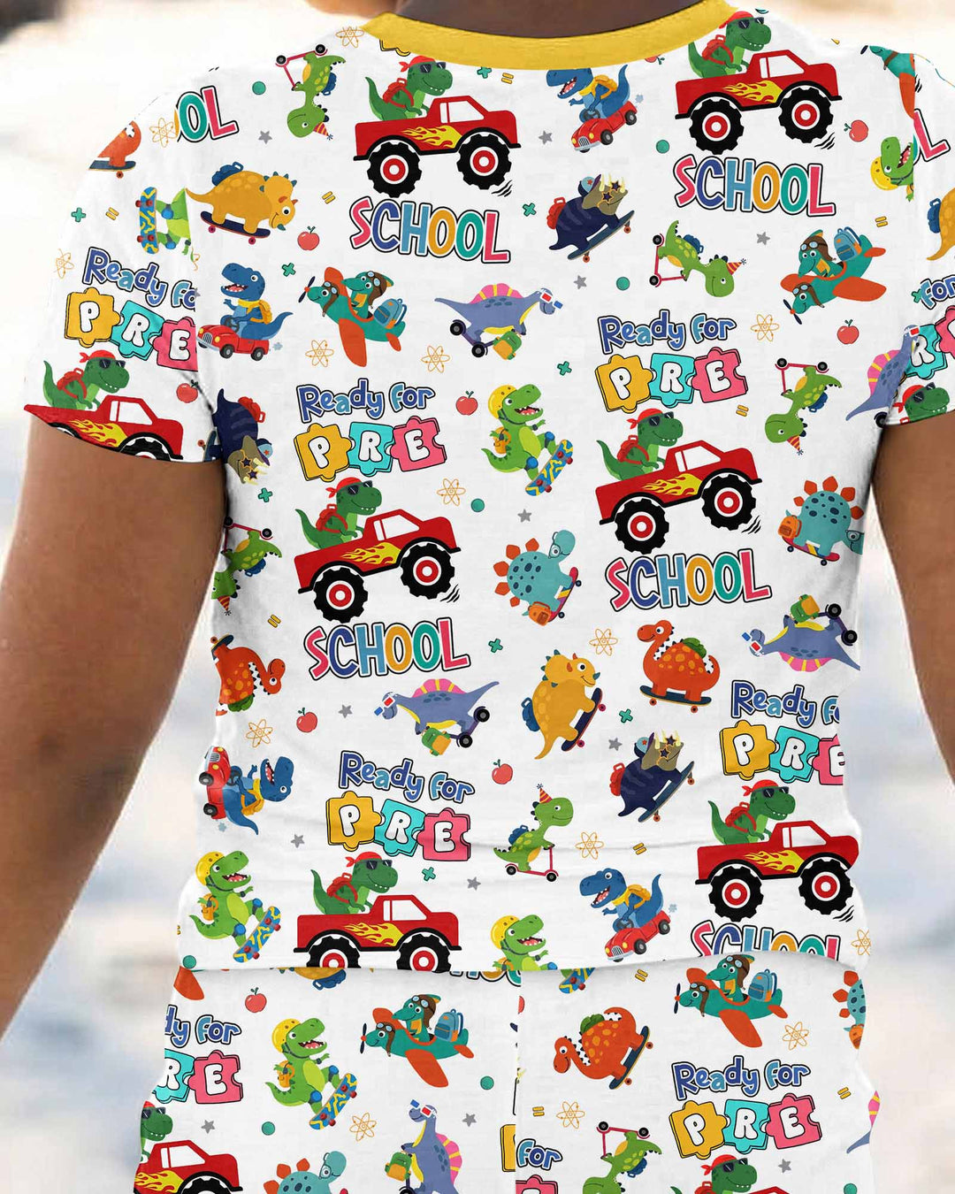Zweiteiliges, kurzärmliges Pyjama-Set mit Marienkäfern
