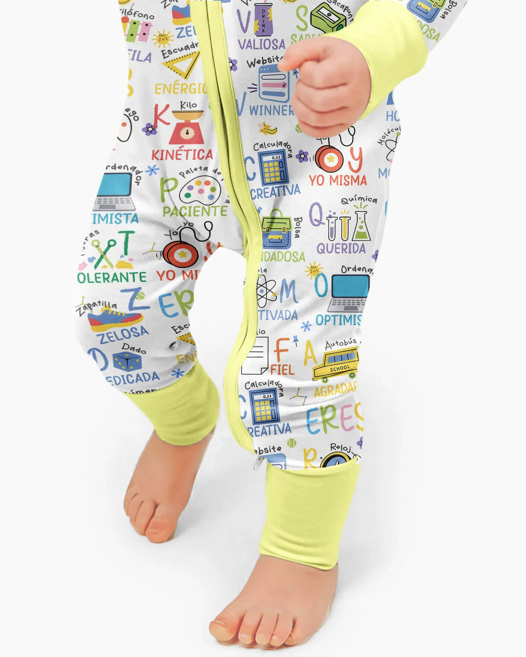 Gerippte Babykleidung mit individuellem Foto - Weich &amp; Skizzenhaft