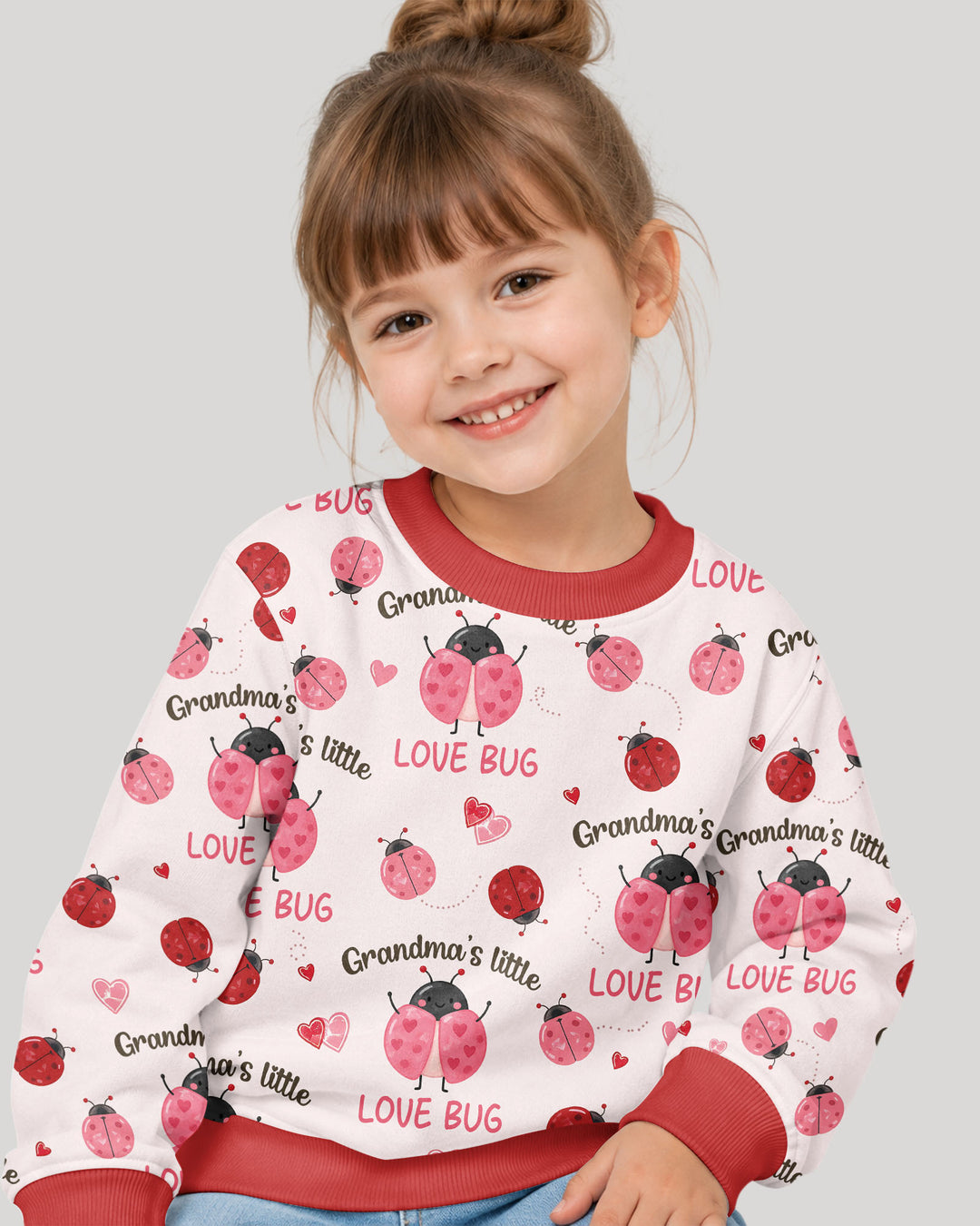 Grandma's Little Love Bug Bamboo Crewneck Sweatshirt
