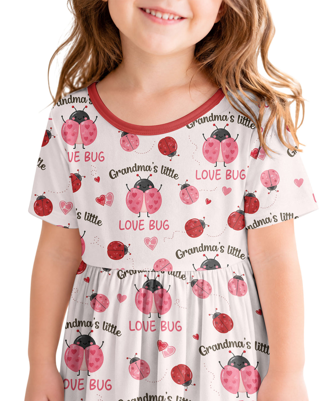 Grandma's Little Love Bug Bamboo Twirl Dress