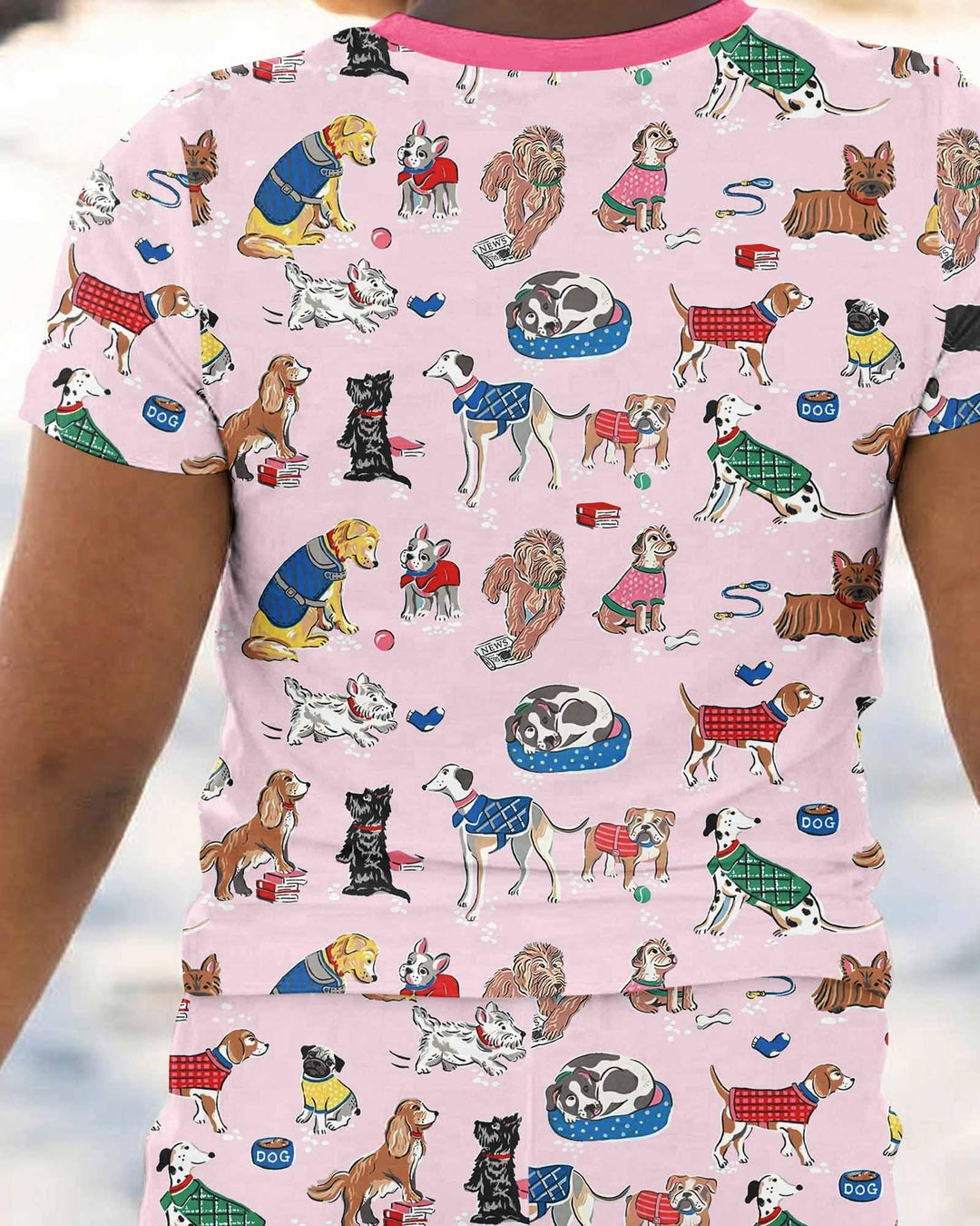 Zweiteiliges, kurzärmliges Pyjama-Set mit Marienkäfern