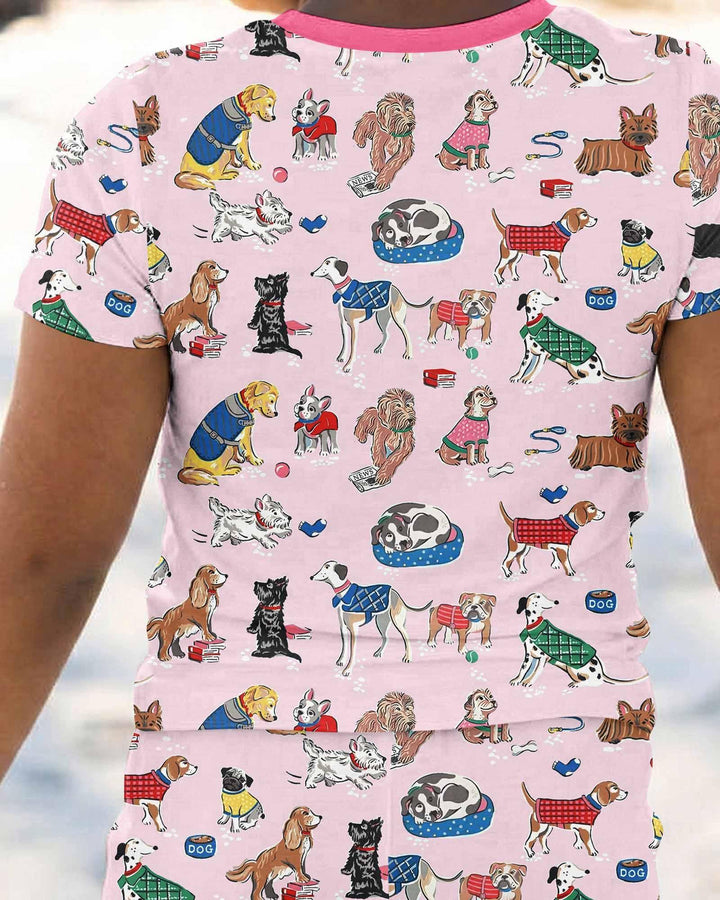 Zweiteiliges, kurzärmliges Pyjama-Set mit Marienkäfern