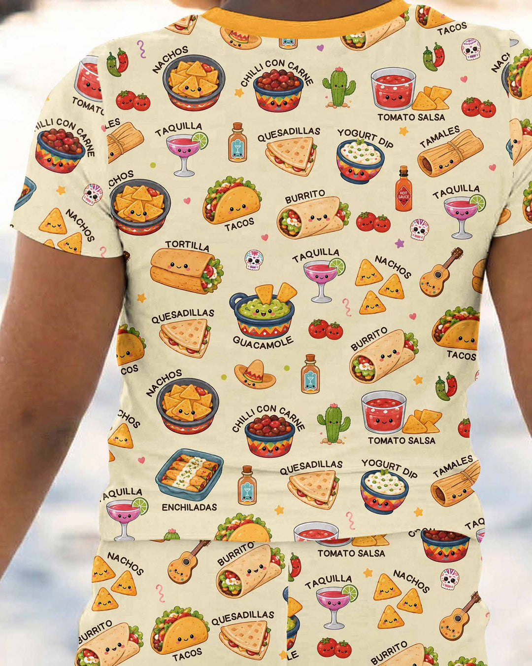 Zweiteiliges, kurzärmliges Pyjama-Set mit Marienkäfern