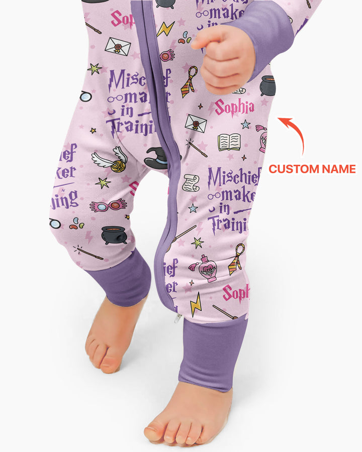 Custom Name Mischief Maker In Training Bamboo Convertible Zippy