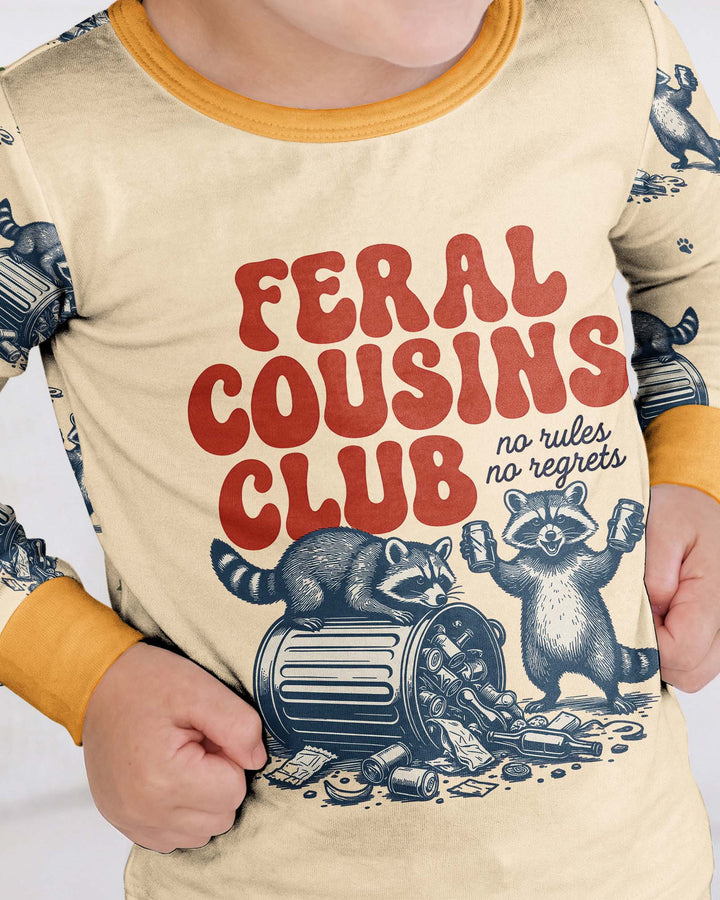 Feral Cousins Club Bamboo Two Piece Long Sleeve Pajama Set