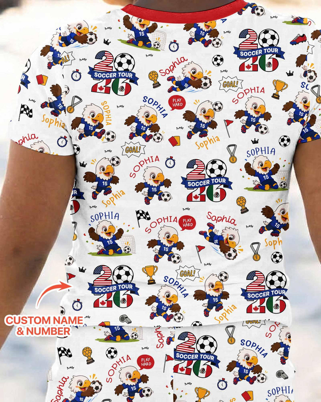 Zweiteiliges, kurzärmliges Pyjama-Set mit Marienkäfern
