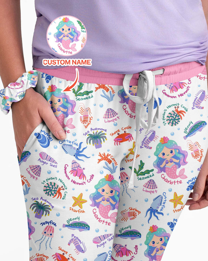 Template Damen Pyjama-Set aus personalisiertem Bambus
