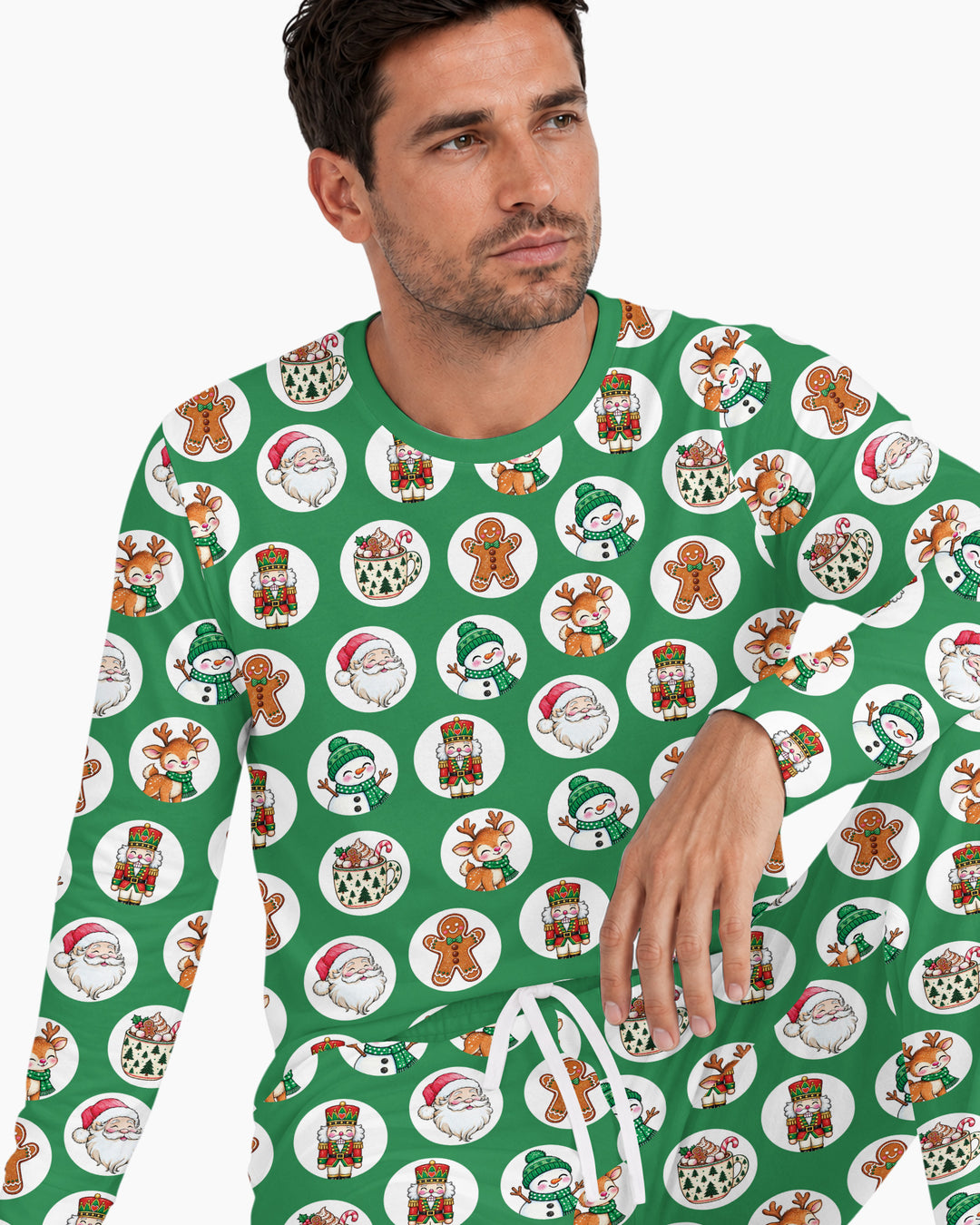 Distressed Holiday Bamboo Men's Pajama Set