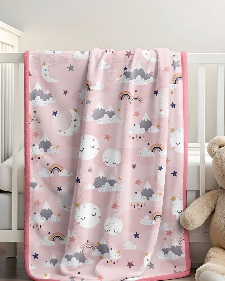 My Grandma Loves Me To The Moon And Back Bamboo Blanket
