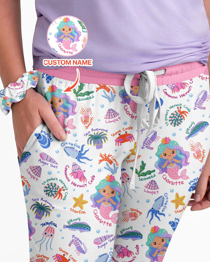 Template Damen Pyjama-Set aus personalisiertem Bambus