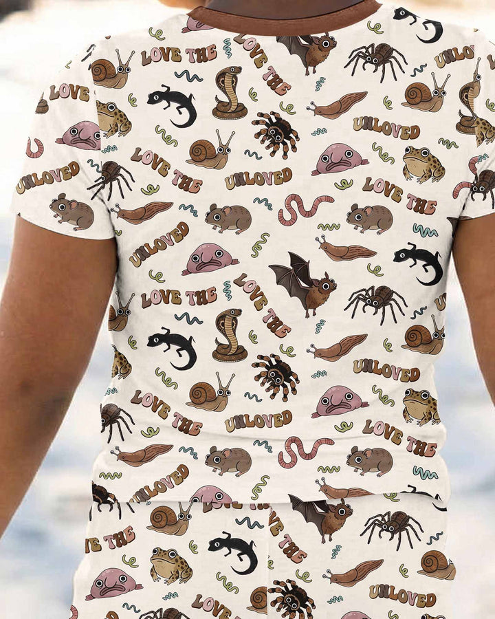 Zweiteiliges, kurzärmliges Pyjama-Set mit Marienkäfern