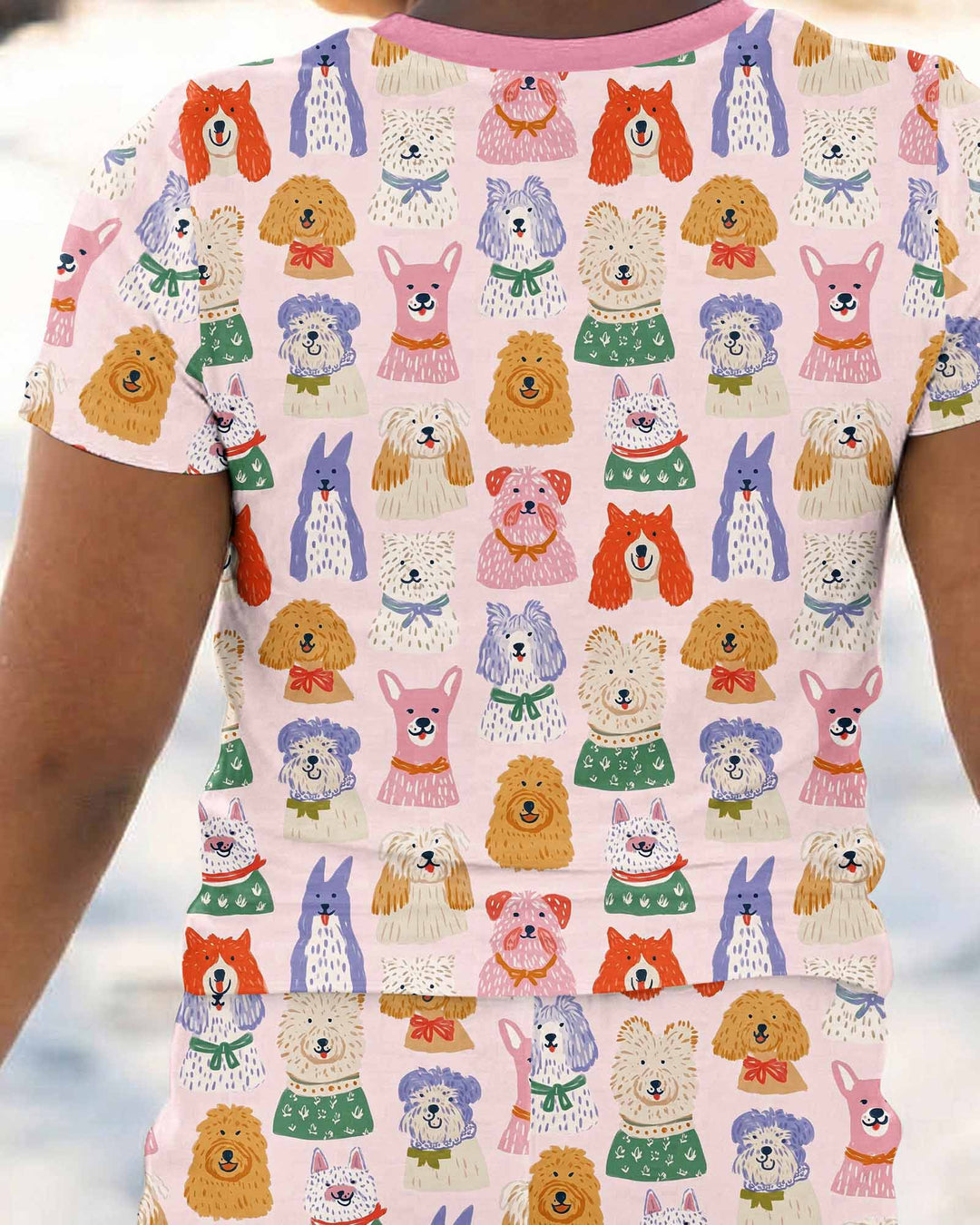 Zweiteiliges, kurzärmliges Pyjama-Set mit Marienkäfern
