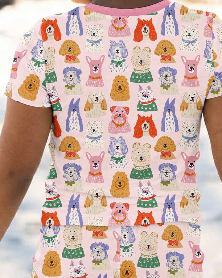 Zweiteiliges, kurzärmliges Pyjama-Set mit Marienkäfern